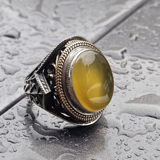 AKİK TAŞLI ERKEK YÜZÜKLER