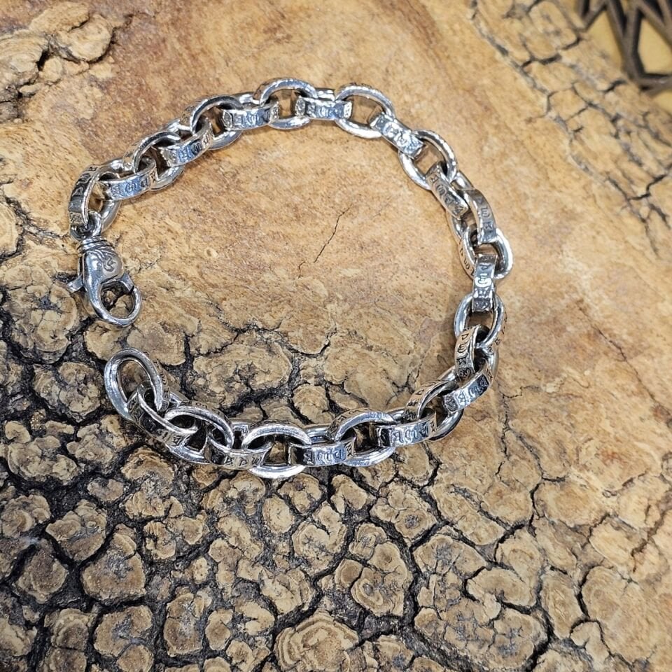 925 Ayar Gümüş İtalyan Model Gümüş Renk Erkek Bileklik