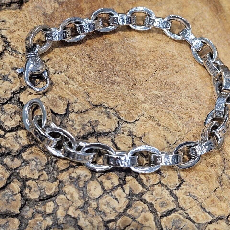 925 Ayar Gümüş İtalyan Model Gümüş Renk Erkek Bileklik