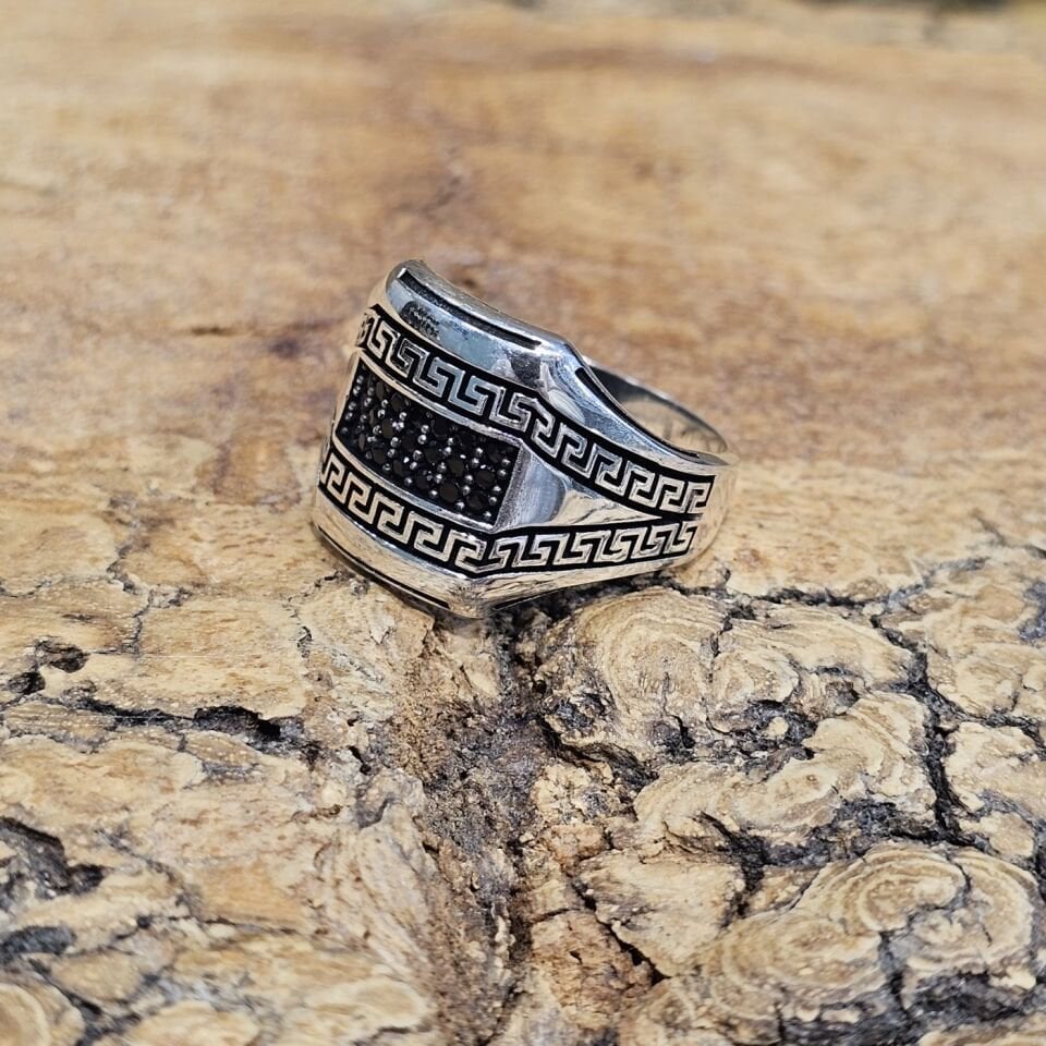 925 Ayar Mikro Zirkon Taşlı 925 Ayar Gümüş Yüzük 25