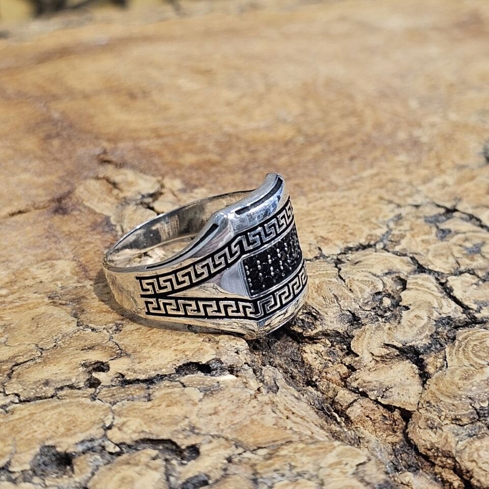 925 Ayar Mikro Zirkon Taşlı 925 Ayar Gümüş Yüzük 25