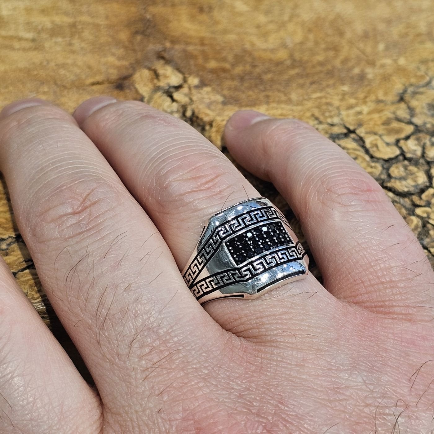 925 Ayar Mikro Zirkon Taşlı 925 Ayar Gümüş Yüzük 25