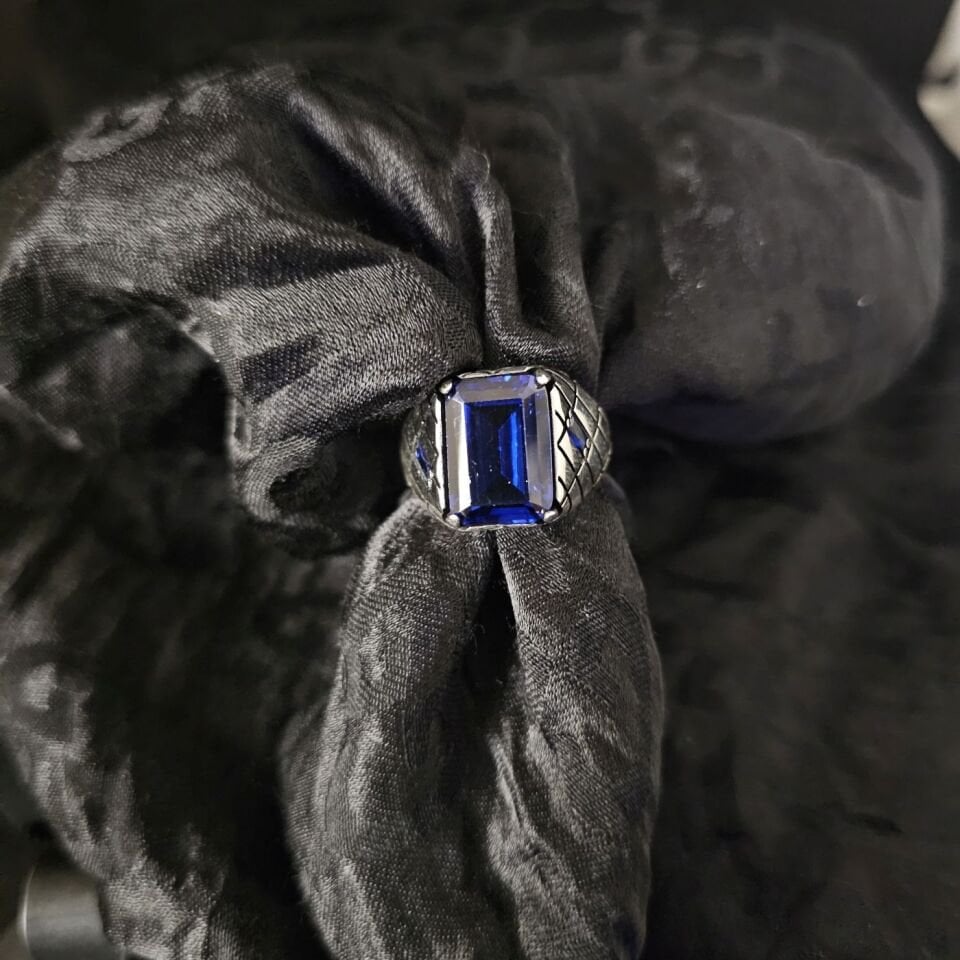 Zirkon taşlı 925 Ayar Gümüş Yüzük 25