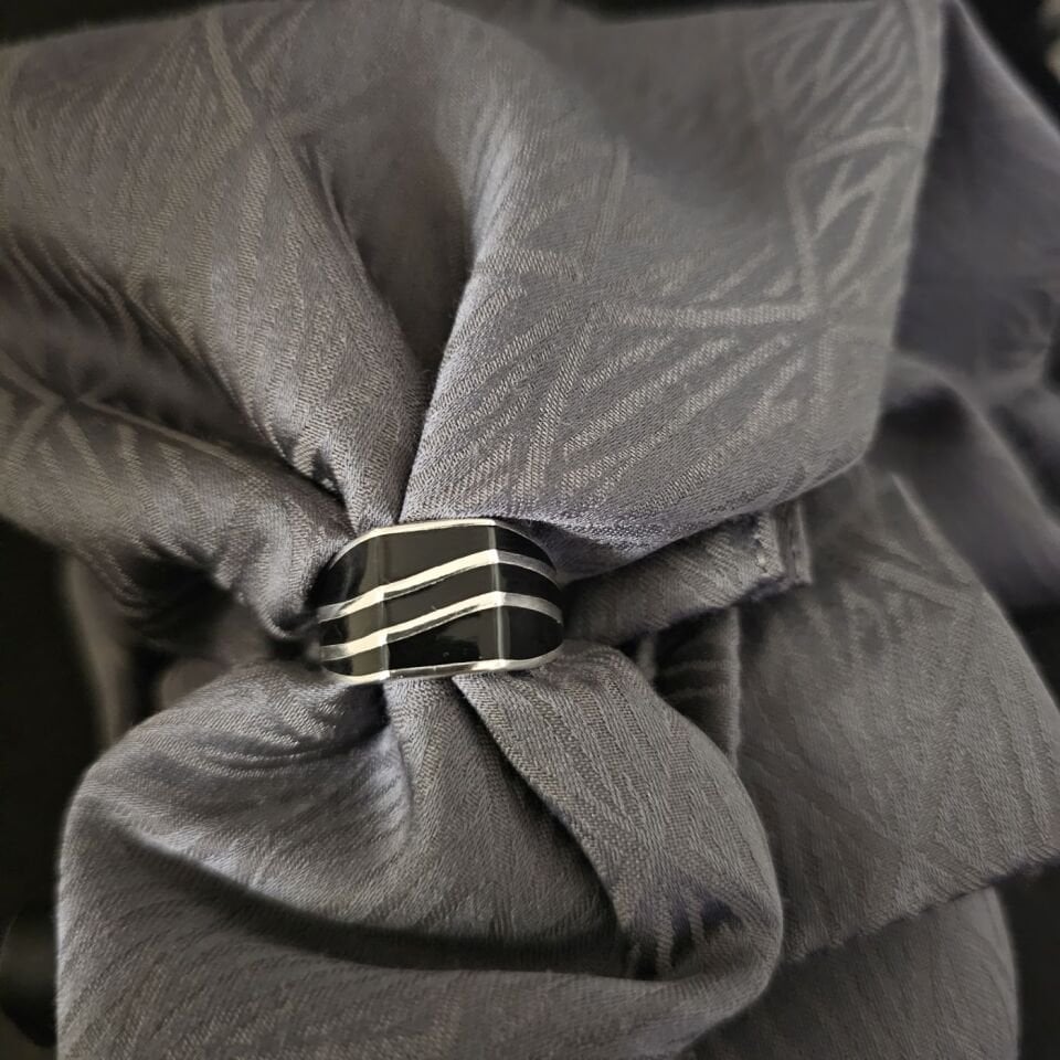 Mine İşlemeli 925 Ayar İthal Gümüş Yüzük 29