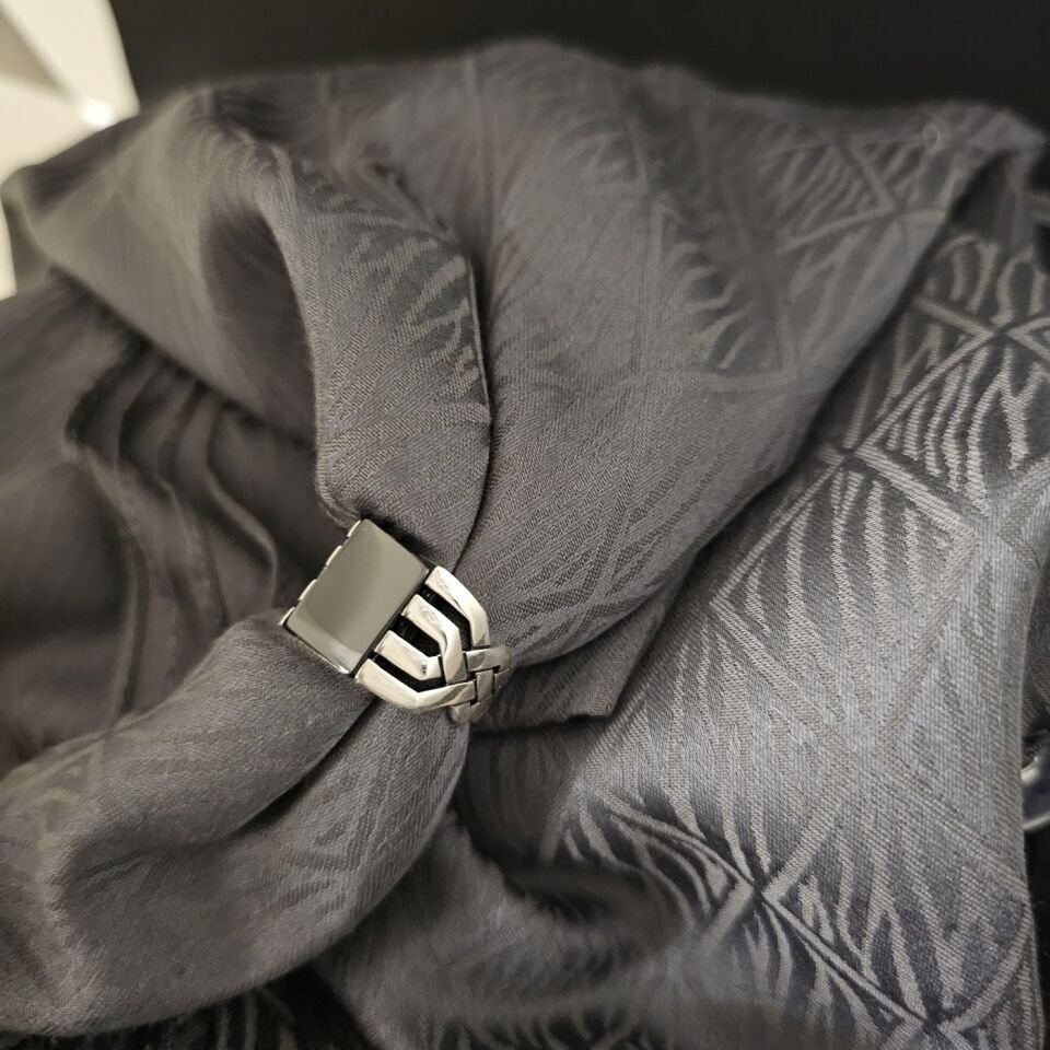 Oniks taşlı 925 Ayar Gümüş Yüzük