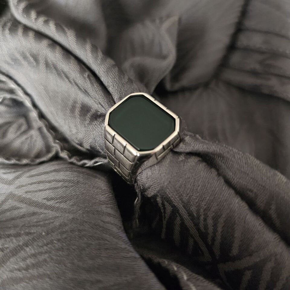 Zirkon taşlı Lüks tasarım 925 Ayar Gümüş Yüzük