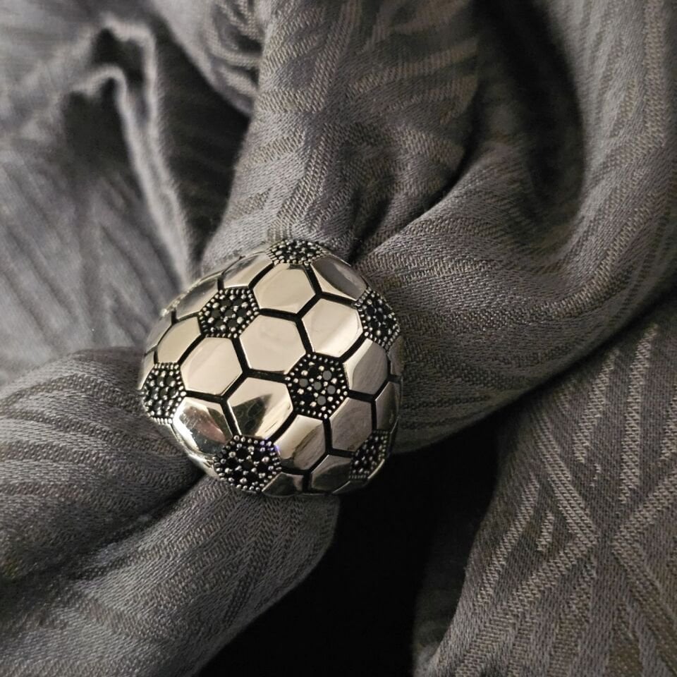 925 Ayar Mikrotaş işlemeli taşsız Gümüş Yüzük 25