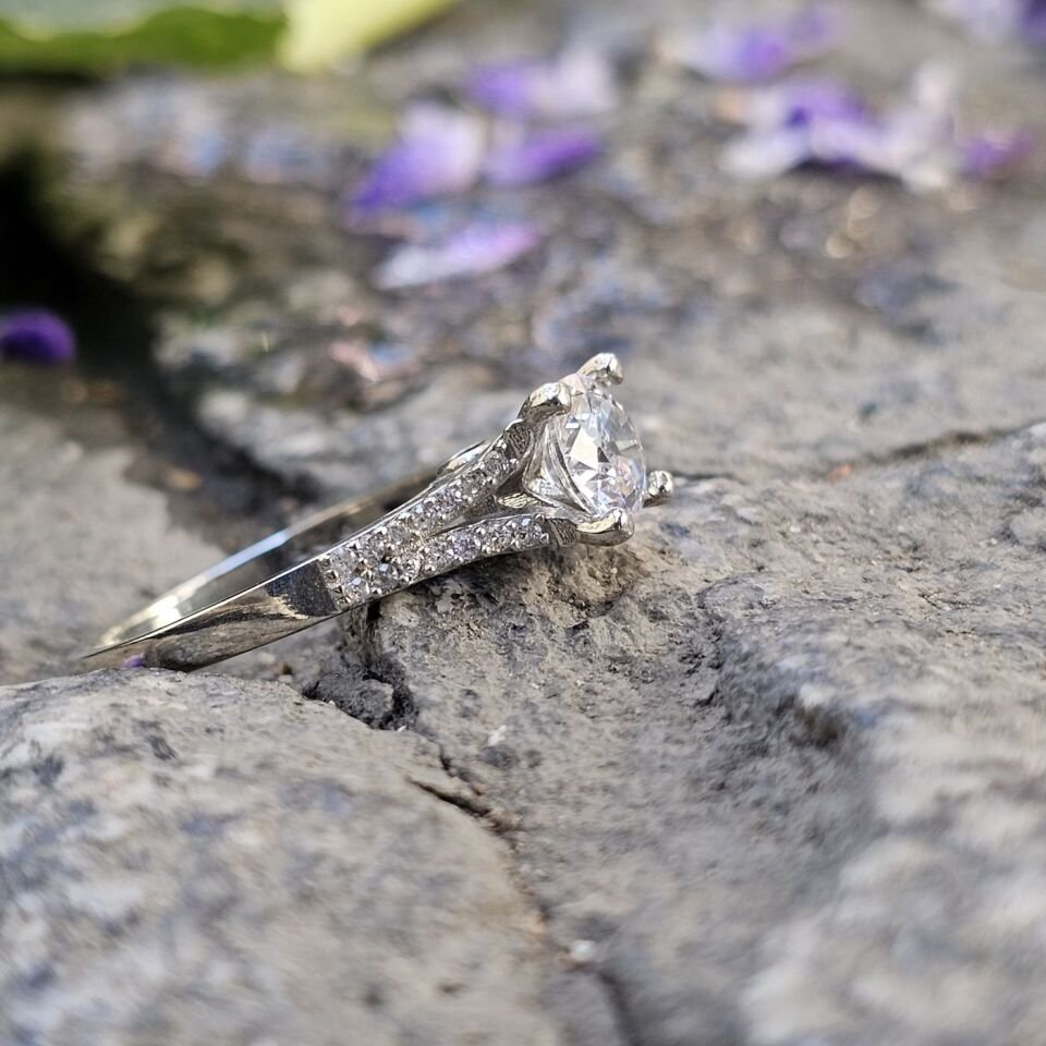 Tektaş 925 Ayar Kadın Gümüş Yüzük