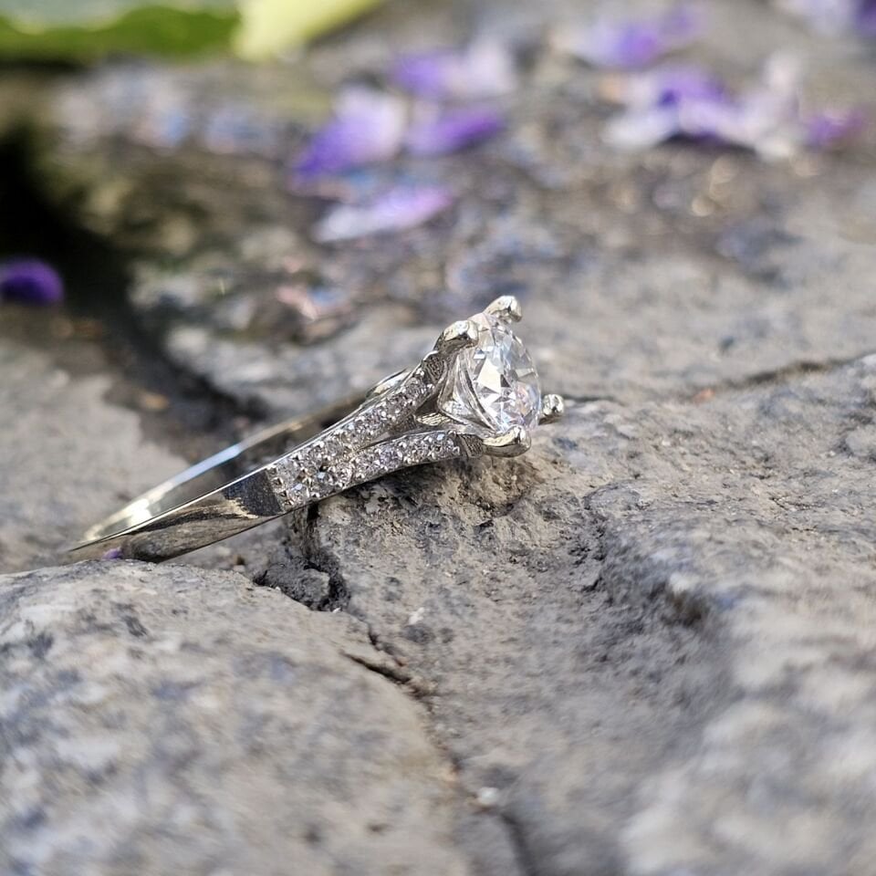 Tektaş 925 Ayar Kadın Gümüş Yüzük 17