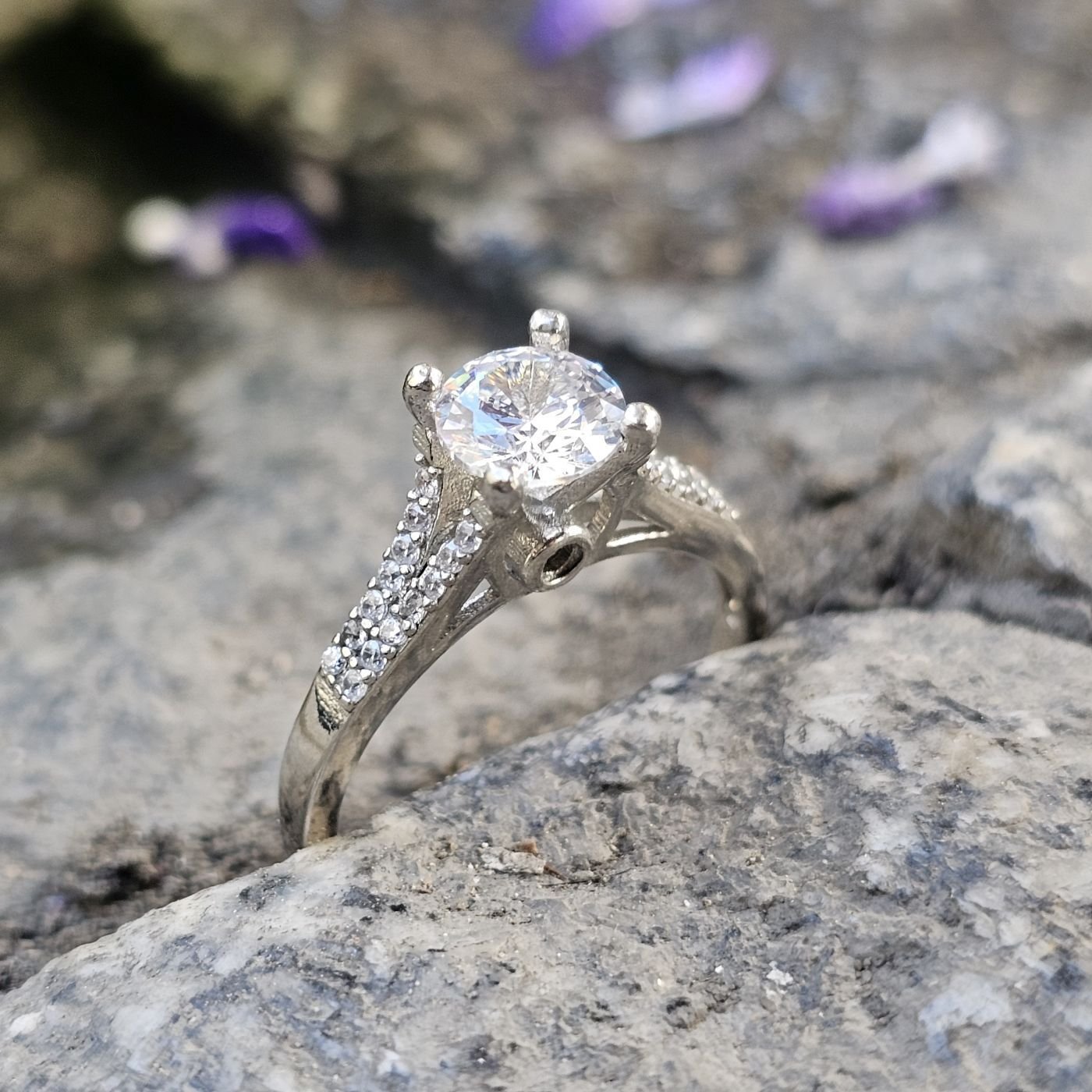 Tektaş 925 Ayar Kadın Gümüş Yüzük