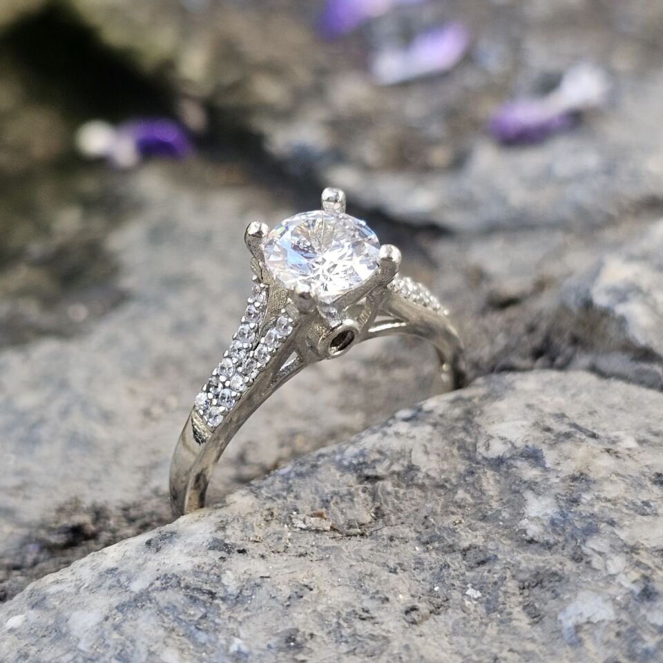 Tektaş 925 Ayar Kadın Gümüş Yüzük