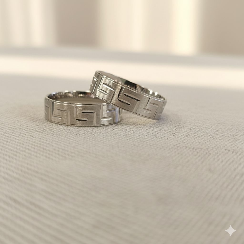 L Hat Rodyum 925 Ayar Gümüş Alyans 25