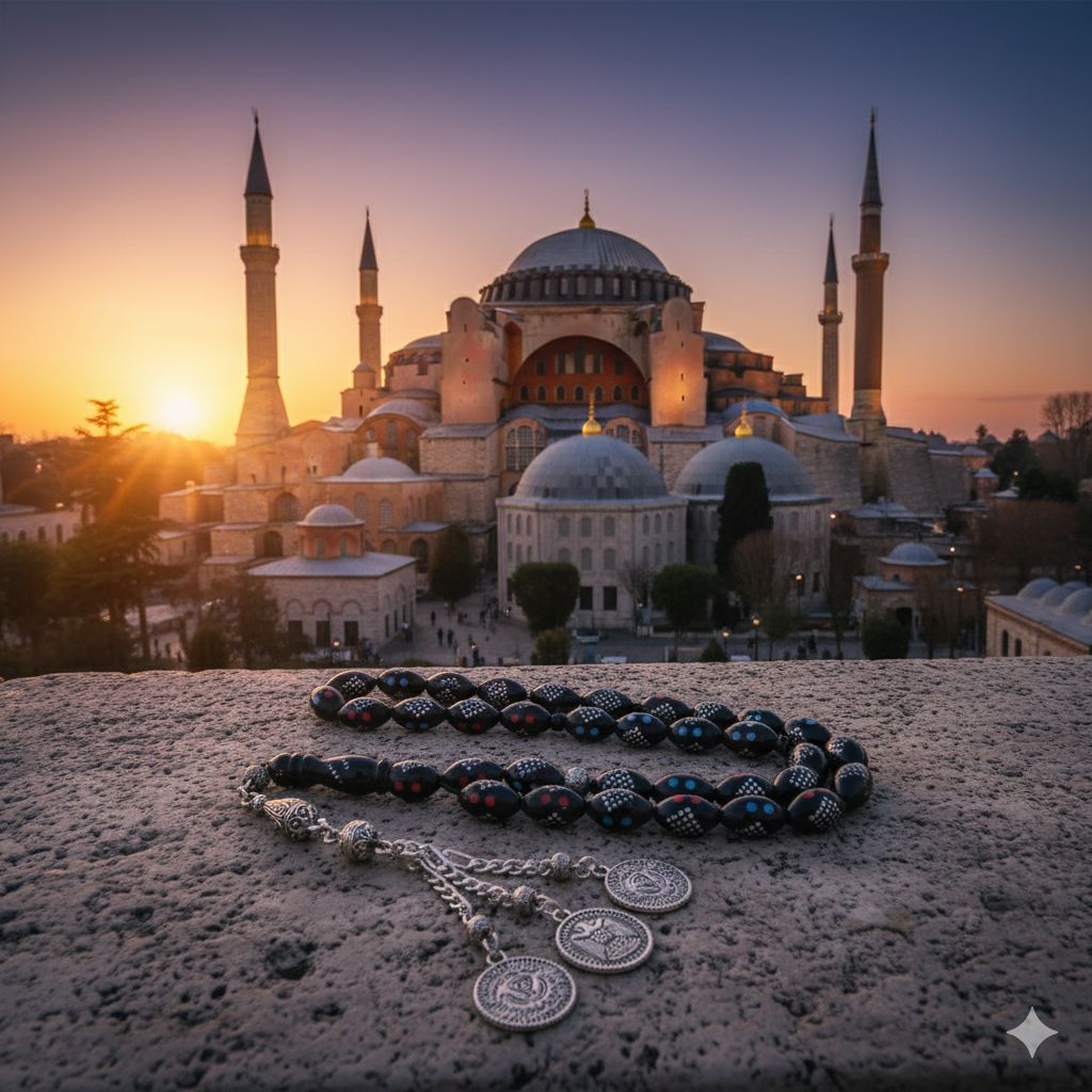 Kuka İşlemeli Eskitme Tesbih