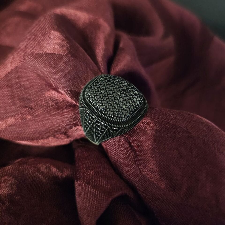 Lüks Dizayn 925 Ayar Gümüş Yüzük 27