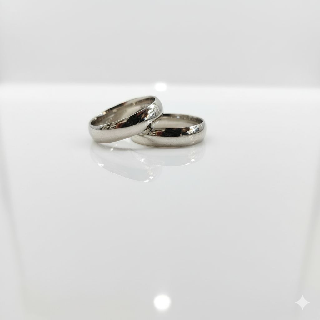 Bombeli tasarım 925 Ayar Rodyumlu Gümüş Alyans 25