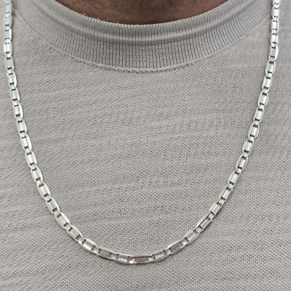 Çift taraflı kullanılabilir İtalyan 925 Ayar Valentino Erkek Zincir