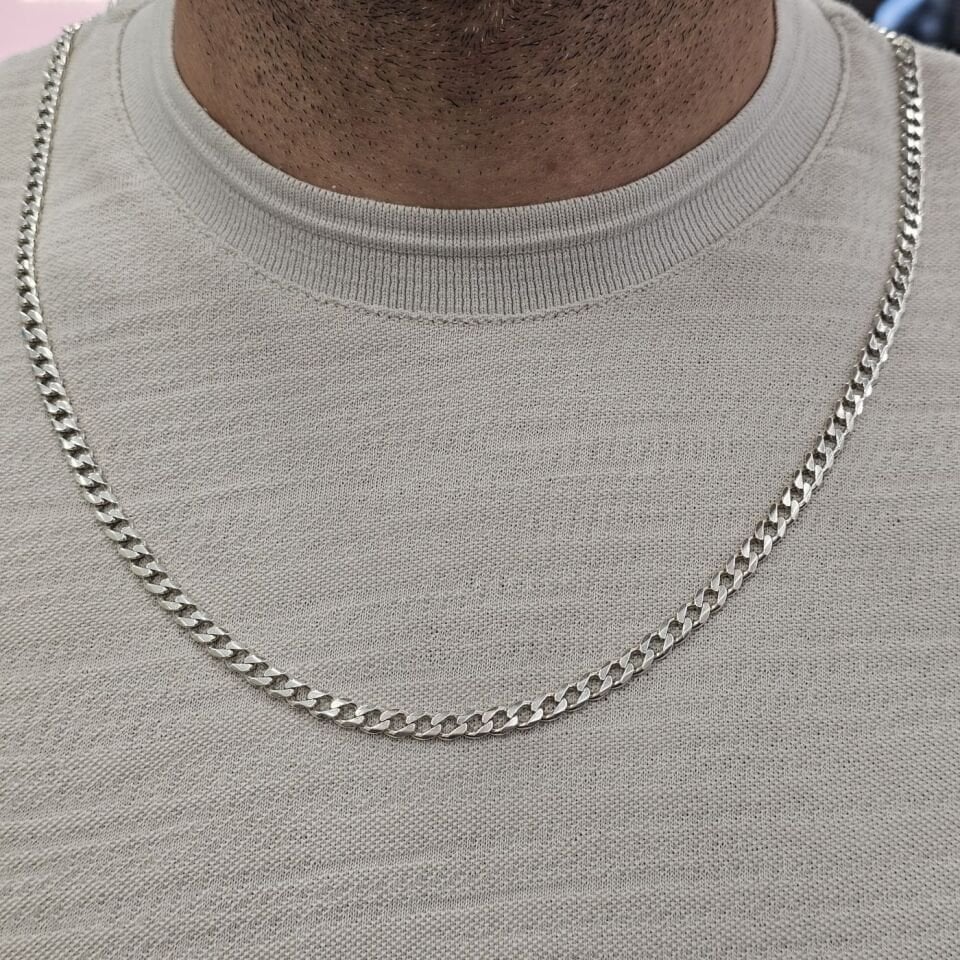 Gurmet model 925 Ayar Erkek Gümüş Zincir
