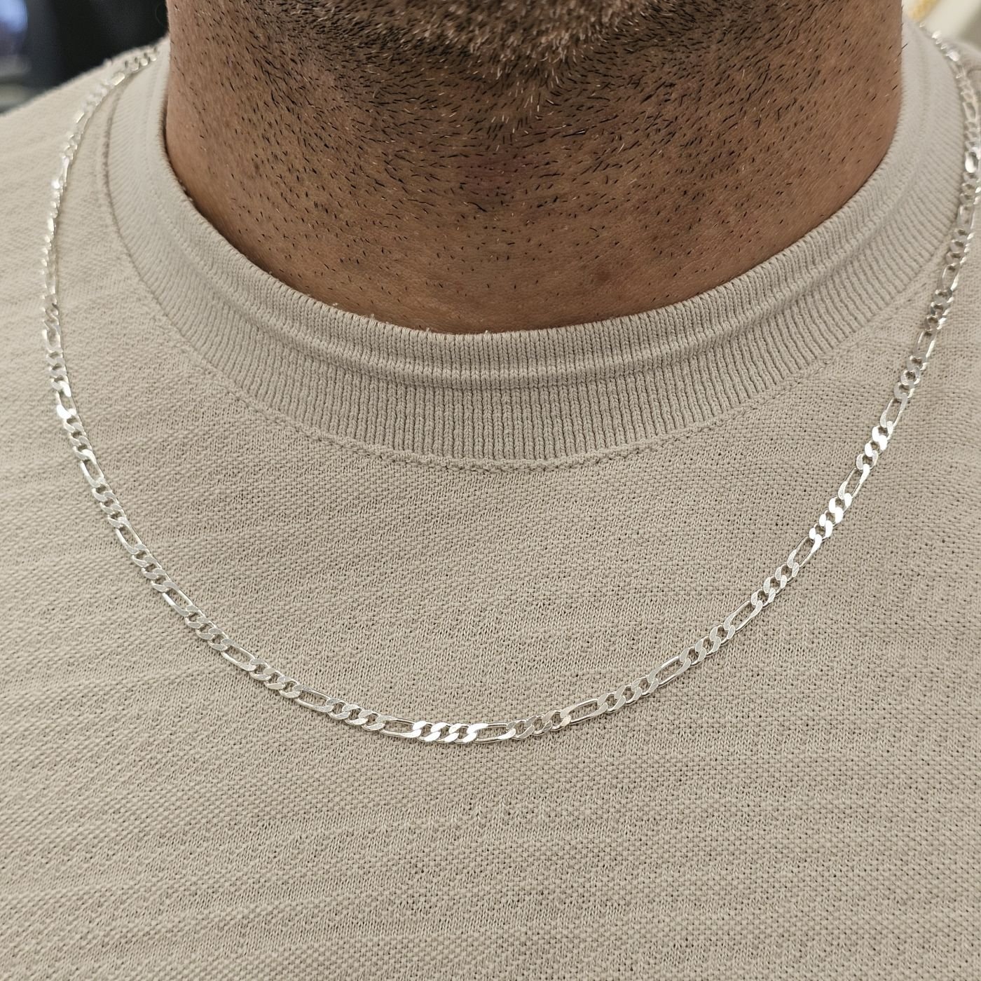 Figaro model 925 Ayar Erkek Gümüş Zincir