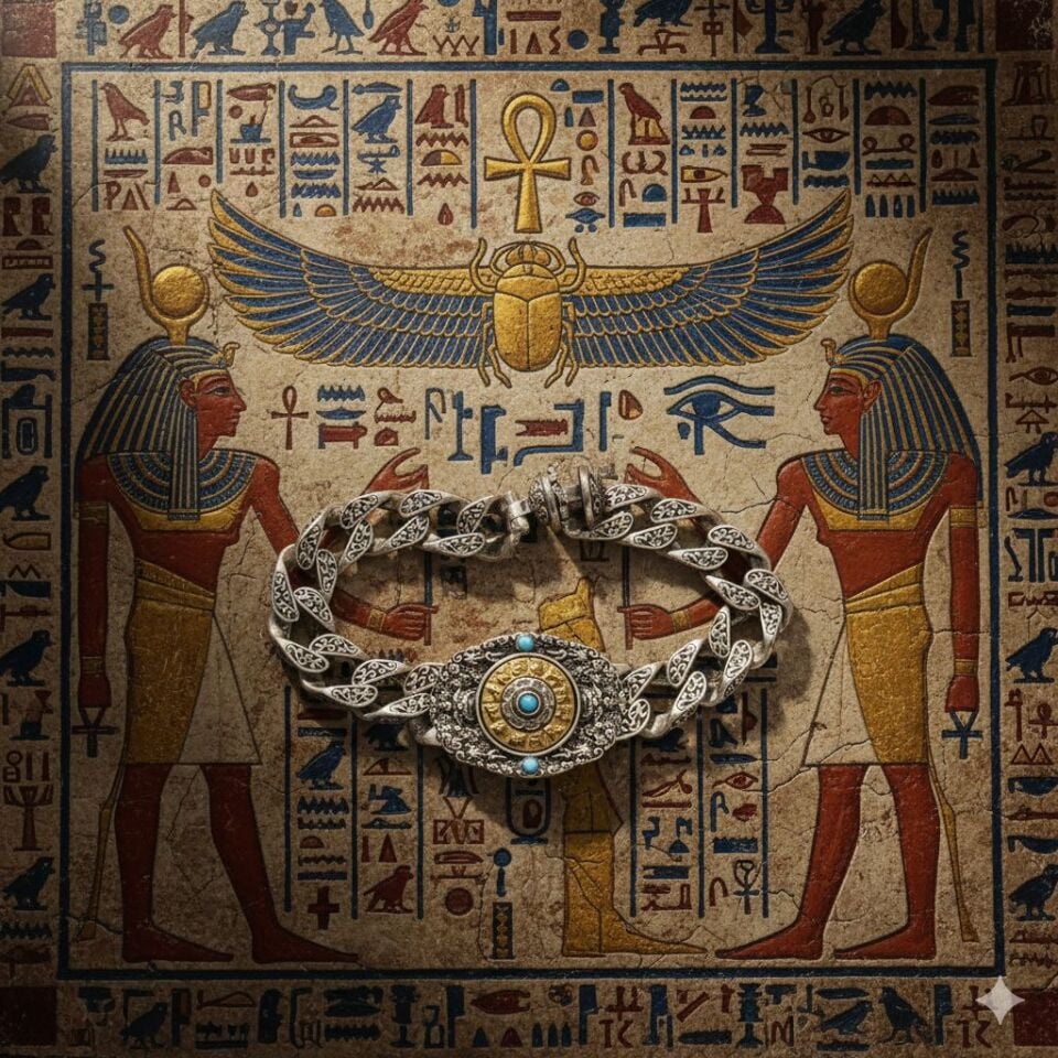 Üst Düzey 925 Ayar Gümüş dönen Zodyak Bilekliği