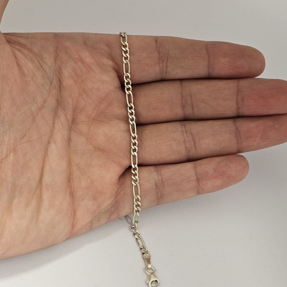 Figaro model 925 Ayar Erkek Gümüş Zincir Bileklik