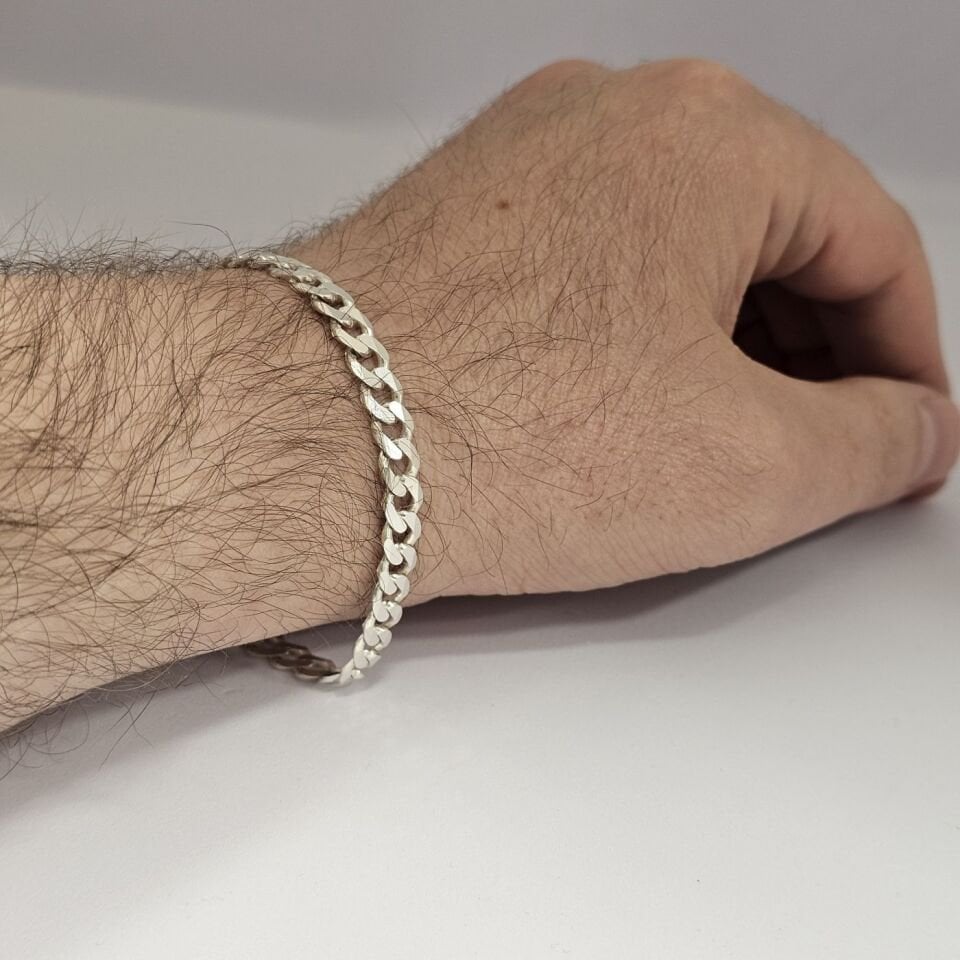 Gurmet model 925 Ayar Erkek Gümüş Zincir Bileklik