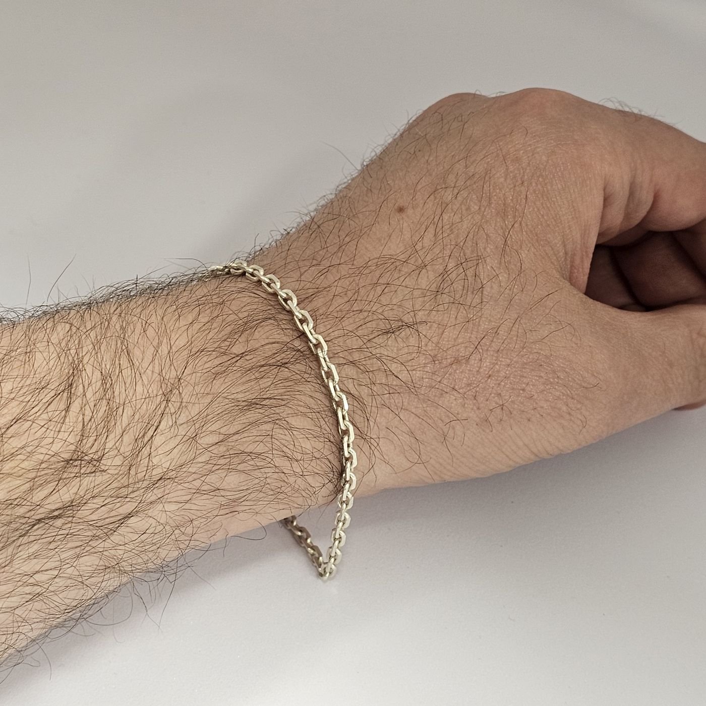 Burgu model 925 Ayar Erkek Gümüş Zincir Bileklik