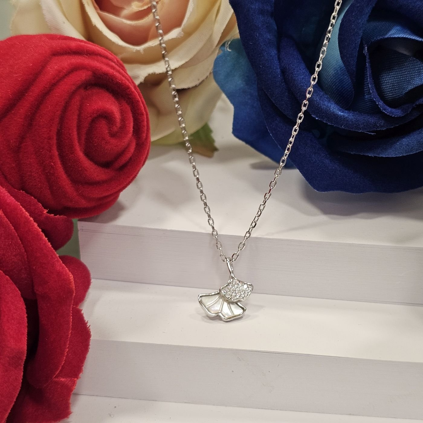 925 Ayar Zarif Tasarım Kadın Gümüş Kolye