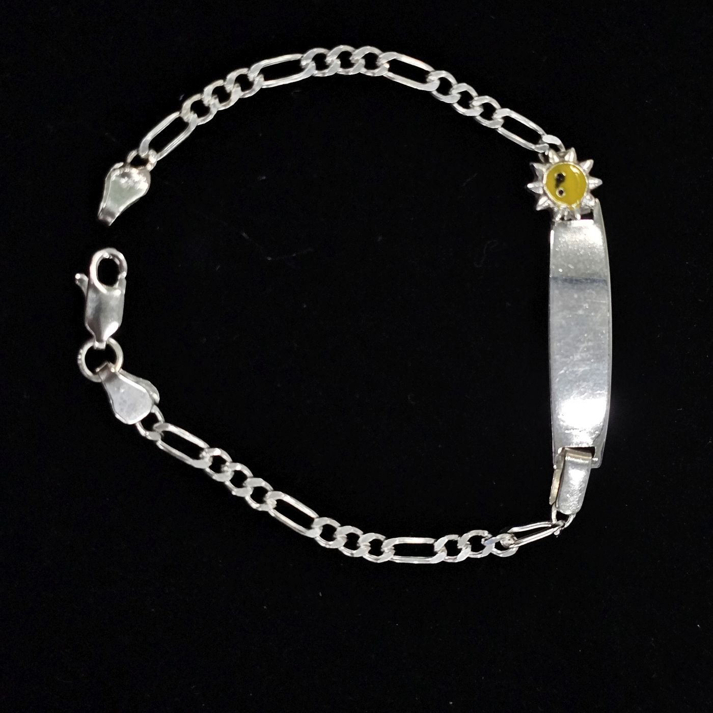 925 Ayar Gümüş Figaro Model Çocuk Künyesi