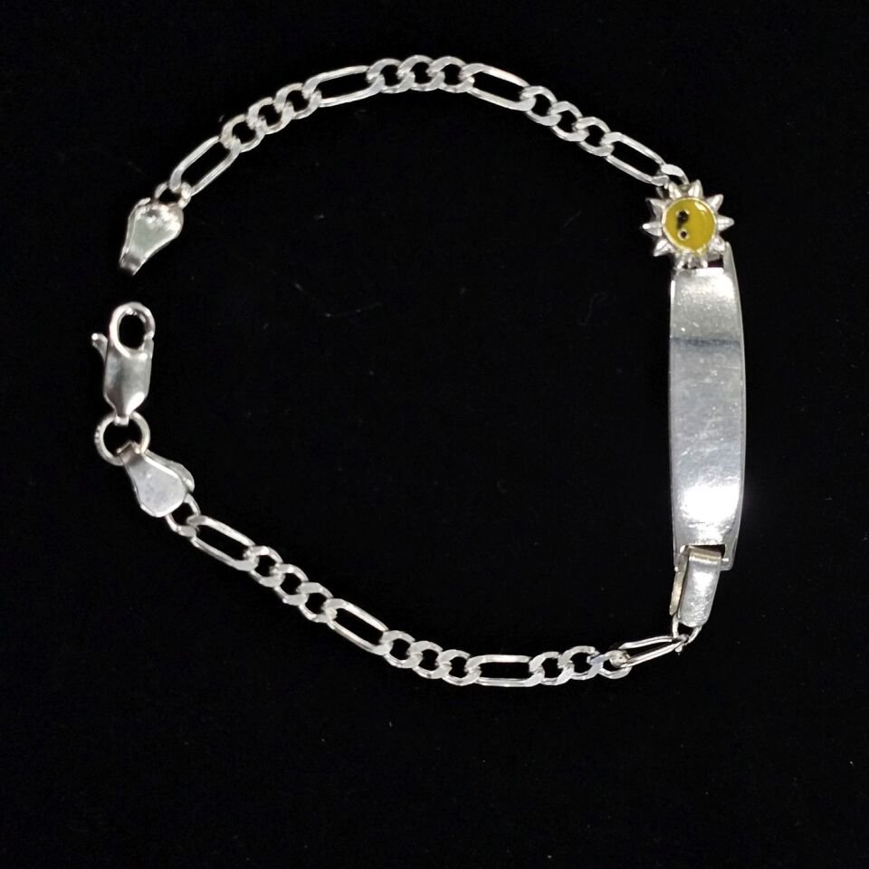 925 Ayar Gümüş Figaro Model Çocuk Künyesi