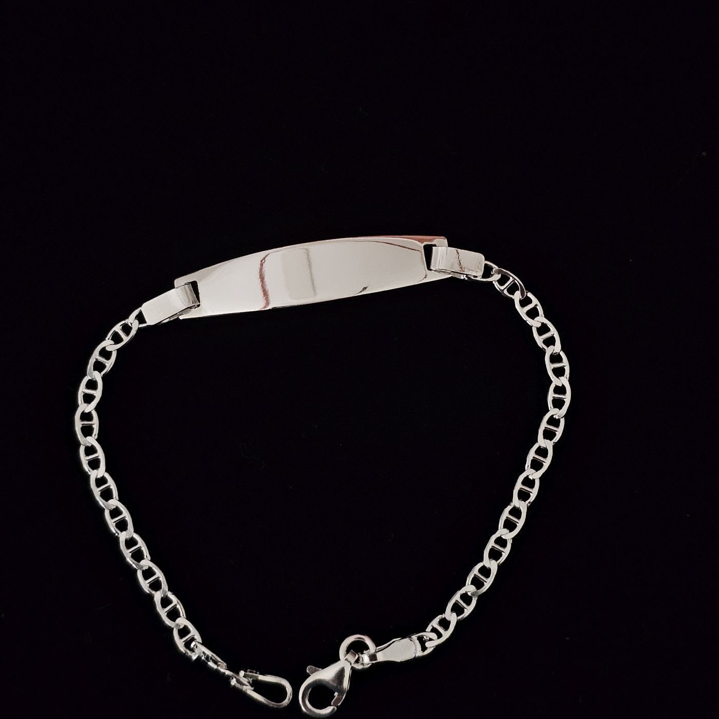 925 Ayar Gümüş Barlı İthal Çocuk Künyesi