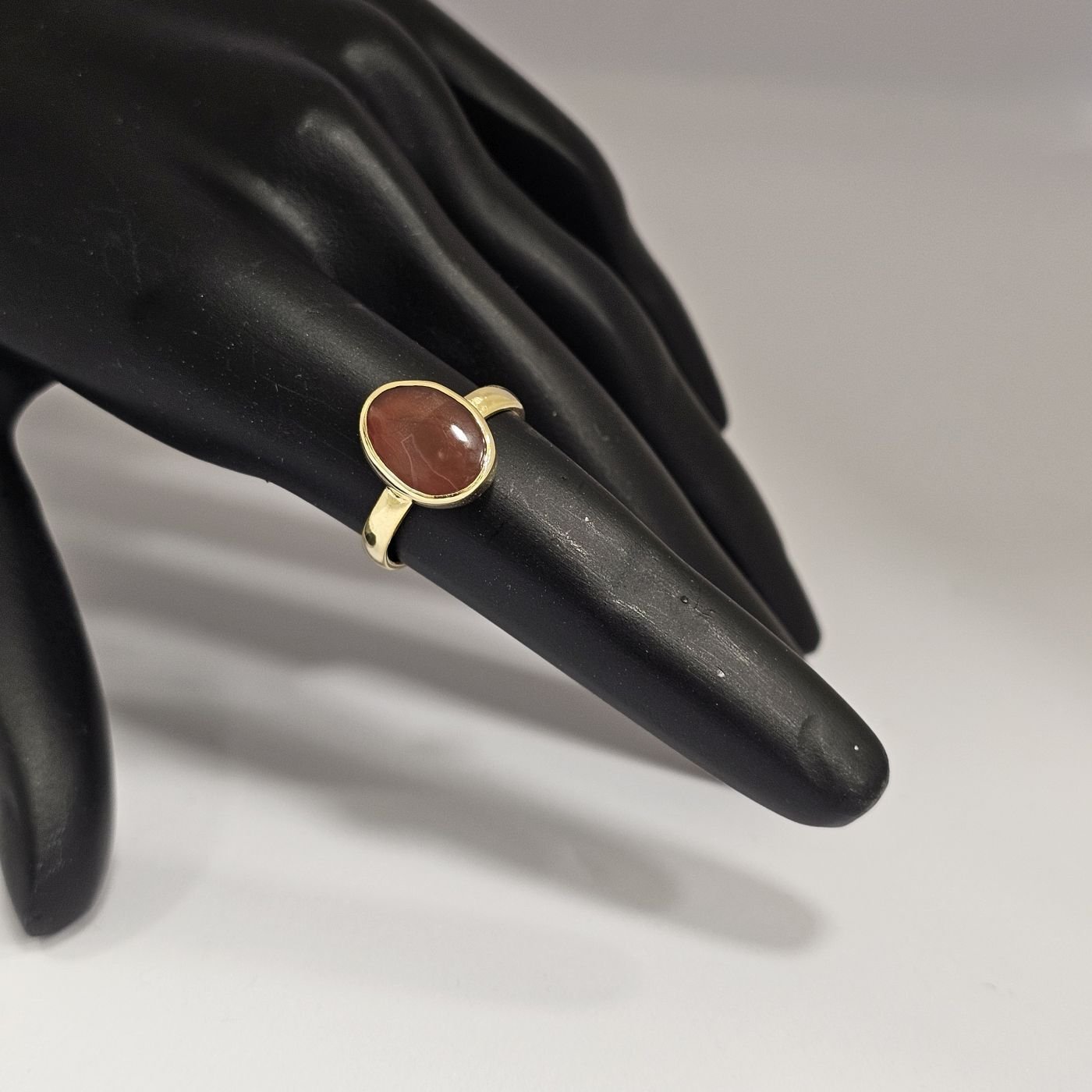 925 Ayar Gümüş Doğal Akik taşlı Kadın Yüzük