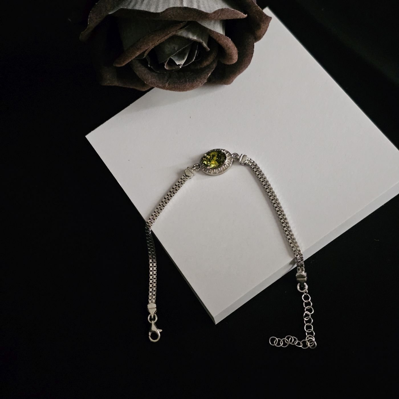 925 Ayar Gümüş Zultanit Taşlı Kadın Bilekliği