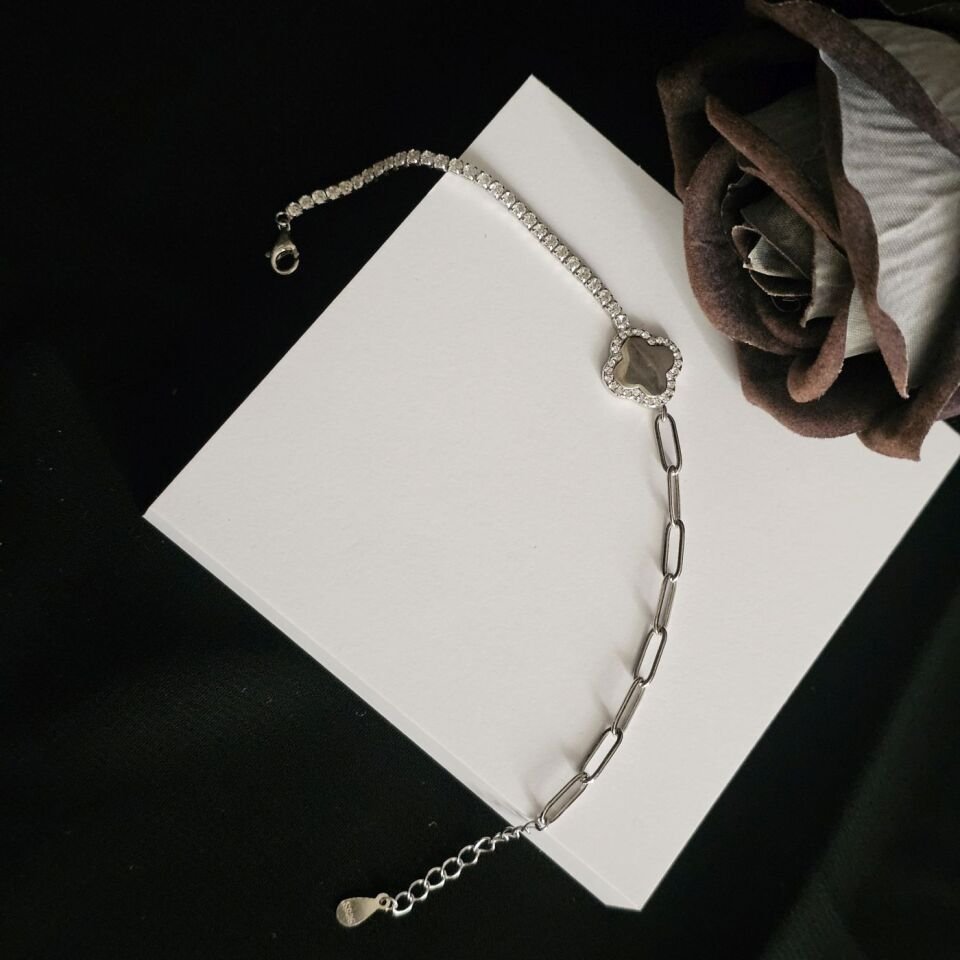 925 Ayar Gümüş İthal Su yolu model Kadın Bileklği