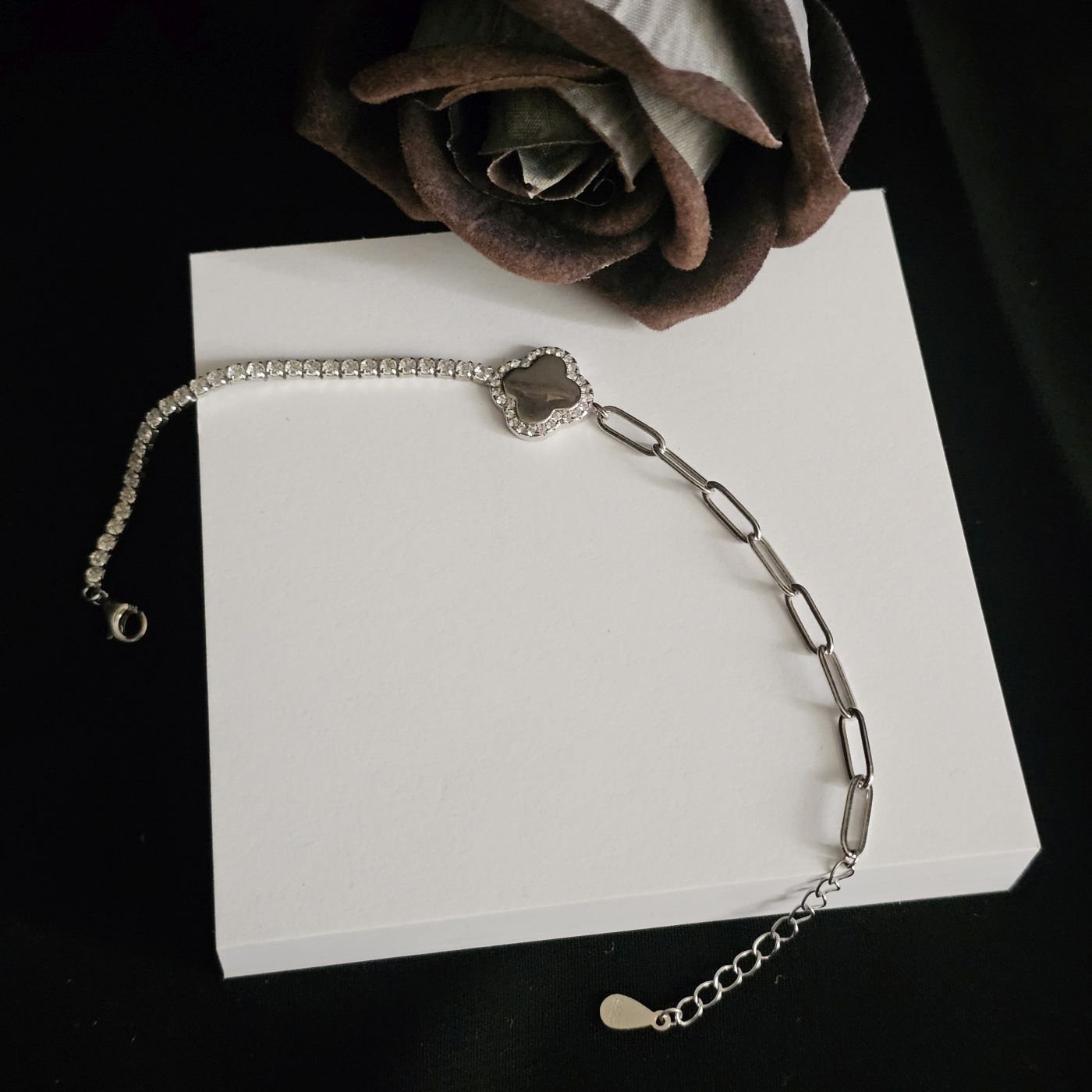 925 Ayar Gümüş İthal Su yolu model Kadın Bileklği