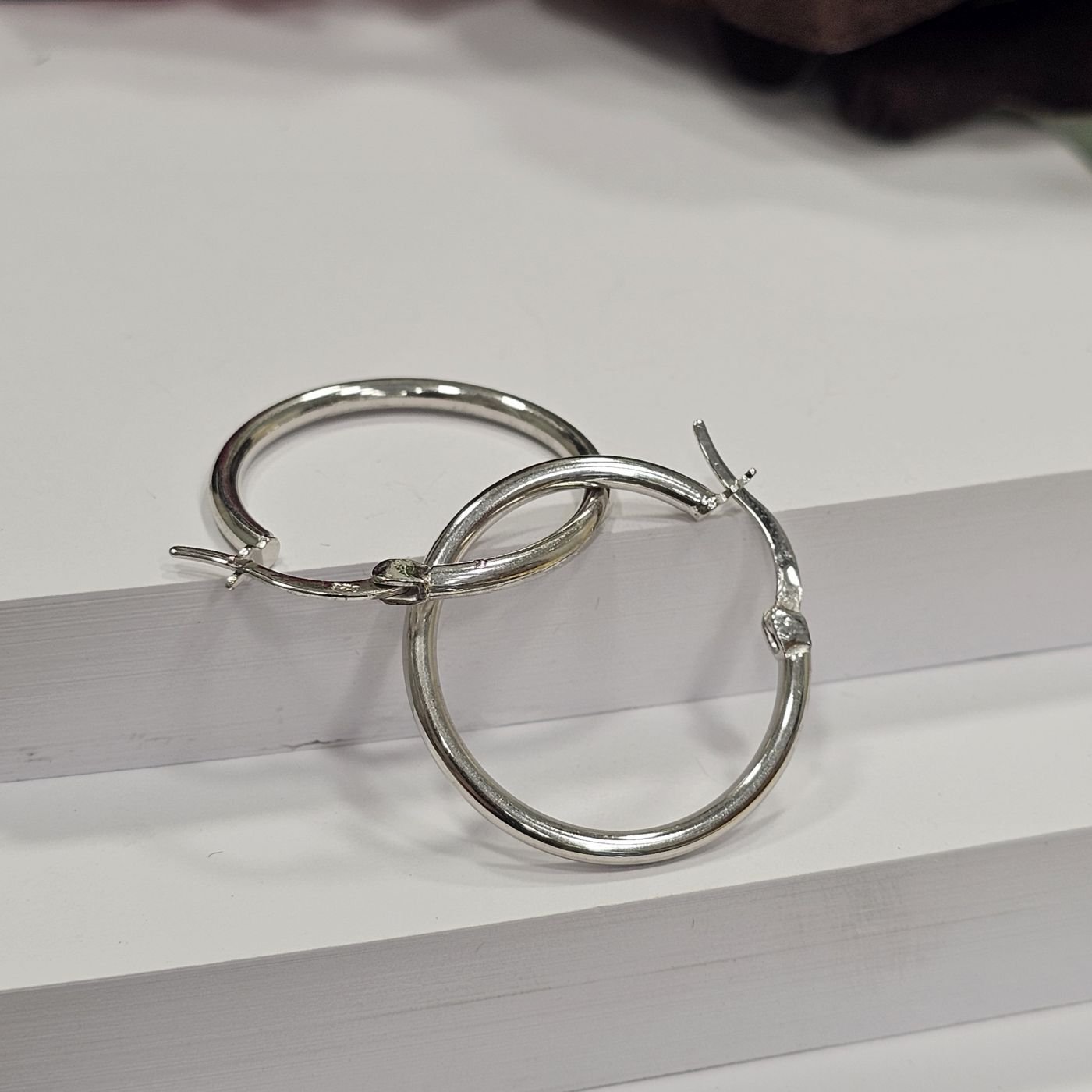 925 Ayar Gümüş Klasik  Kadın Halka Küpe