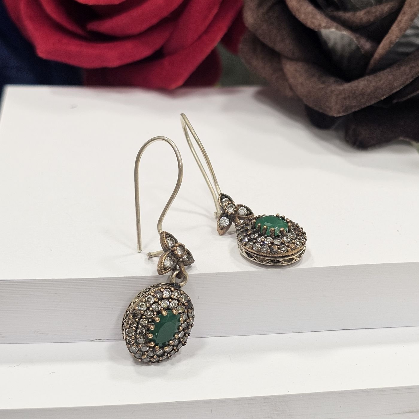 925 Ayar Gümüş el işi  Kadın Küpe