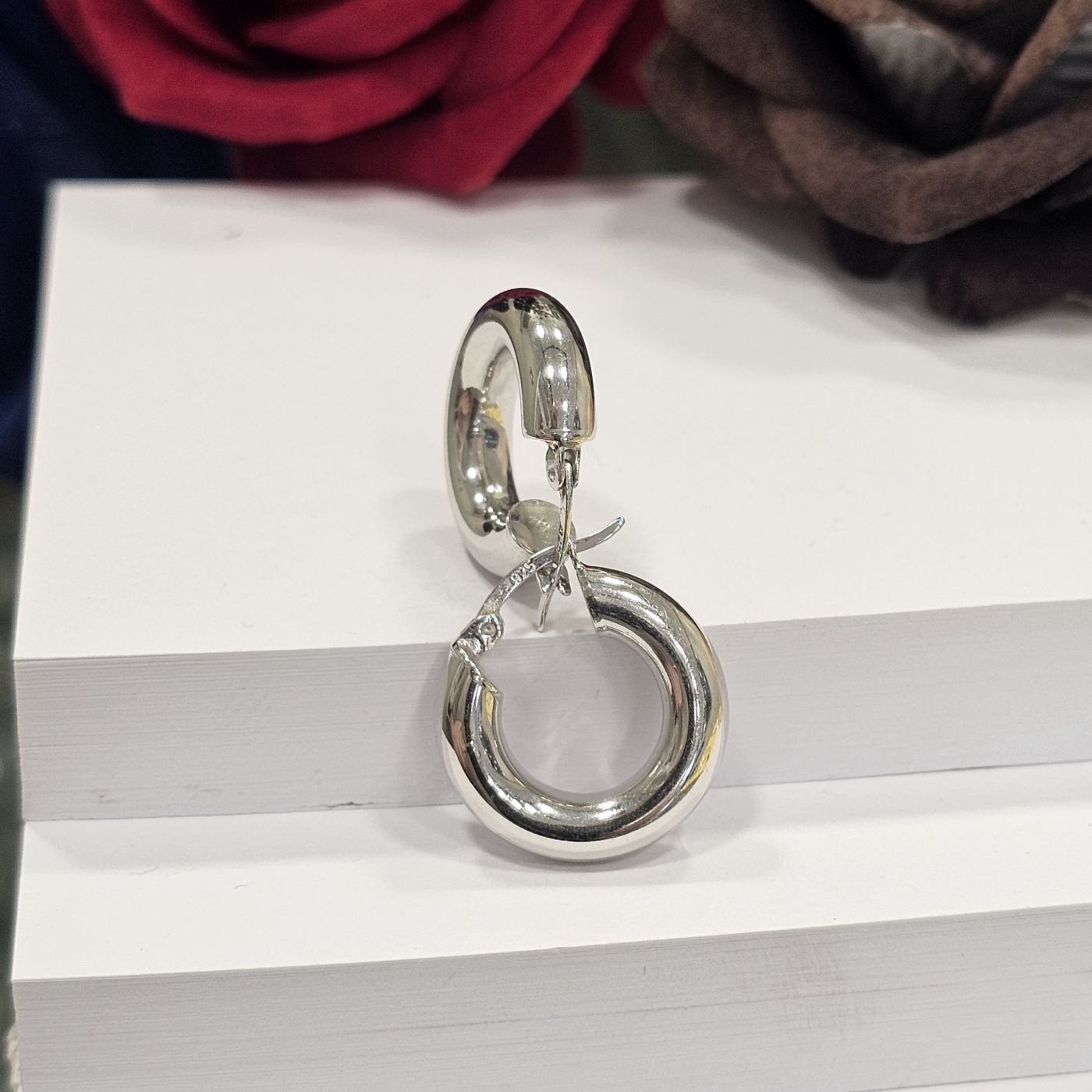 925 Ayar Gümüş  Kadın Halka Küpe